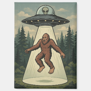 Enlèvement d'Aliens de Bigfoot Magnet