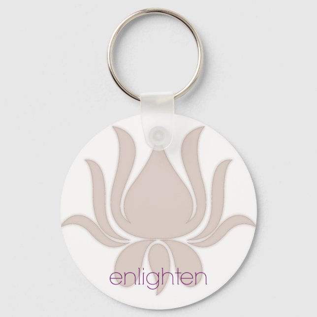 Enlighten Lotus Keychain (Front)