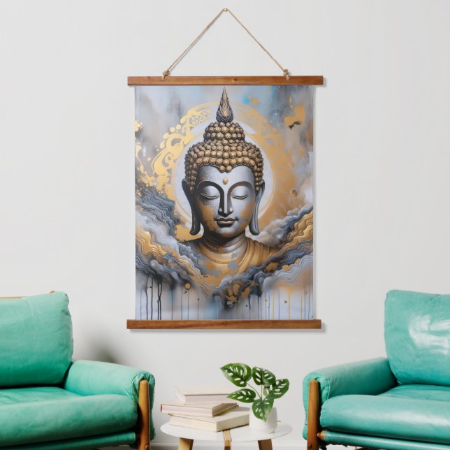 Enlightened Buddha Hanging Tapestry (Living Room)