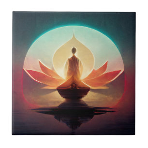 Enlightenment And Inner Peace Meditation Tile