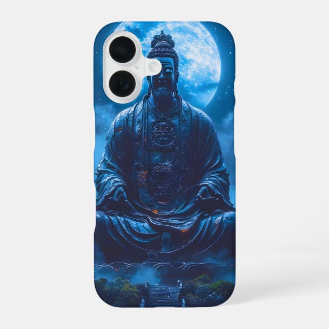 Enlightenment in Blue iPhone 16 Case (Back)