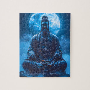 Enlightenment in Blue Jigsaw Puzzle
