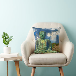 Enlightenment Meditating Buddha Throw Pillow