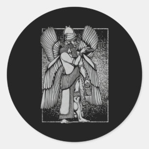 Enlil Elil Ancient Sumerian God Anunnaki Gilgamesh Classic Round Sticker