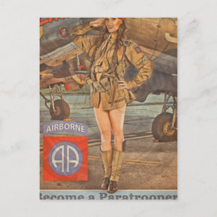 Enlist In The 82nd Airborne Postcard