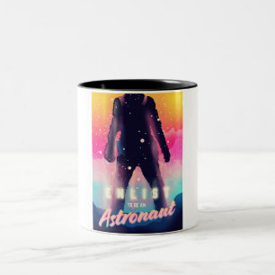 Enlist to Be an Astronaut Two-Tone Coffee Mug