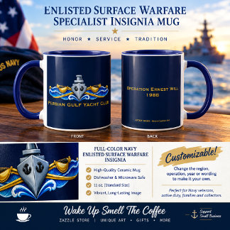 Enlisted Surface Warfare Specialist Insignia Mug