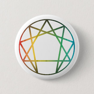 Enneagram Rainbow 2 Inch Round Button