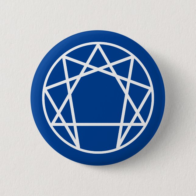 Enneagram Symbol 2 Inch Round Button (Front)