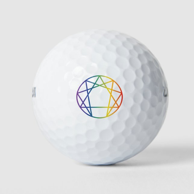 Enneagram Symbol Golf Balls (Front)