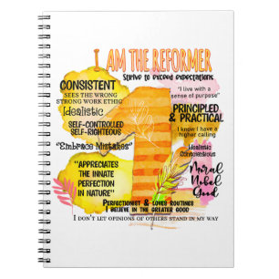 Enneagram Type 1 - I Am The Reformer Notebook
