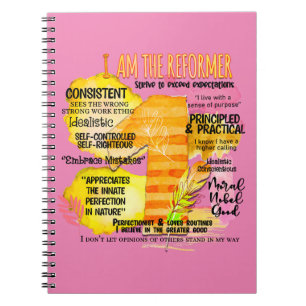 Enneagram Type 1 - I Am The Reformer Notebook