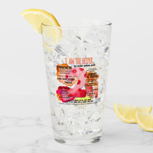 Enneagram Type 2 - I Am The Helper Glass (Front Ice)