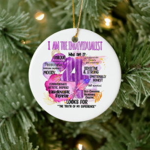 Enneagram Type 4 - I Am The Individualist Ceramic Ornament