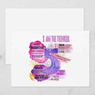Enneagram Type 5 - I Am The Thinker Holiday Card