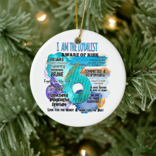 Enneagram Type 6 - I Am The Loyalist Ceramic Ornament