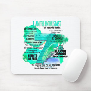 Enneagram Type 7 - I Am The Enthusiast Mouse Pad
