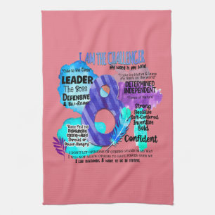 Enneagram Type 8 - I Am The Challenger Kitchen Towel