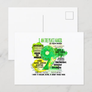 Enneagram Type 9 - I Am The Peace Maker Postcard