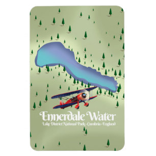 Ennerdale Water , lake district Travel poster Magnet