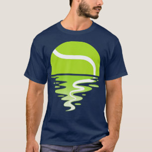 ennis Ball Sunset ennis Player  T-Shirt
