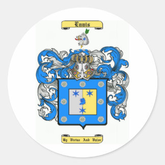 ennis classic round sticker