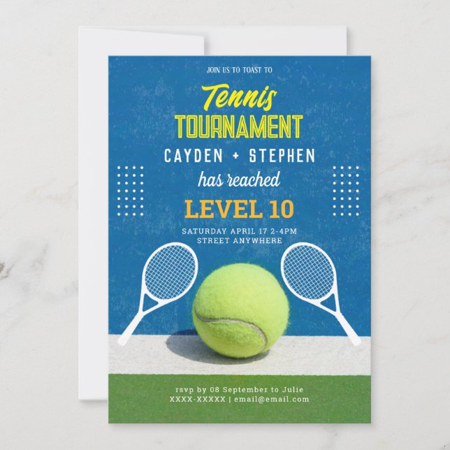 ennis Country Club Engagement Invitation (Front)