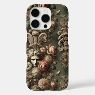 Ennui Elegance – Gothic Baroque Floral Pattern iPhone 16 Pro Case