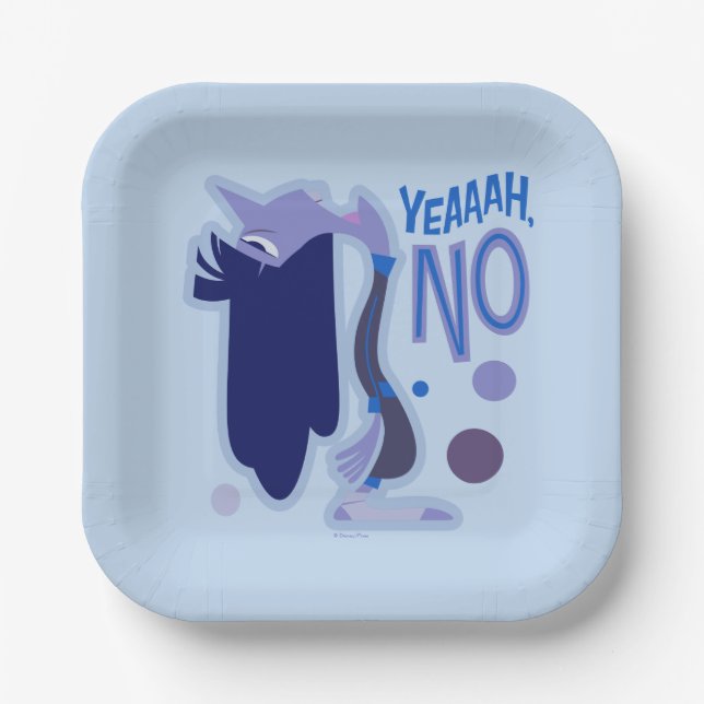 Ennui "Yeaaah, No" Paper Plate (Front)