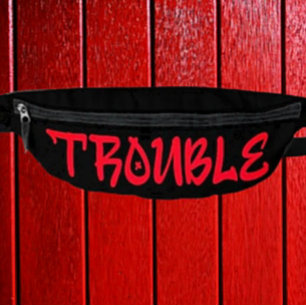 ENNUIS - Pochette banane graffiti rouge