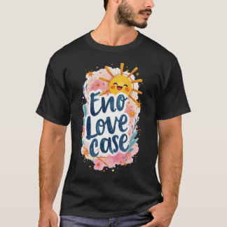 "Eno Love Coque" T-shirt graphique amusant et ludi