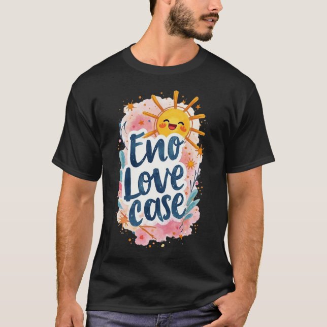 "Eno Love Coque" T-shirt graphique amusant et ludi (Devant)