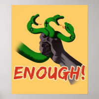 ENOUGH!!! atheist poster