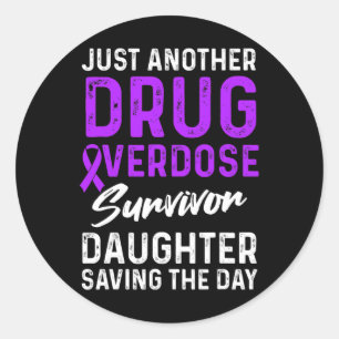 Enough August 31st International Overdose Awarenes Classic Round Sticker