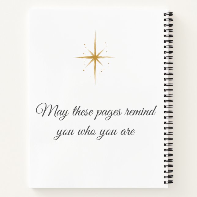 Enough | Inspirational Personalized Notebook (Back)