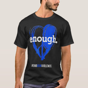 Enough T Orange Gun Control  Peace & Love Symbol  T-Shirt