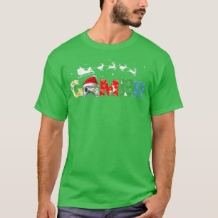 EnQ4 Gamer Christmas Pajama Merry Xmas Video Gamer T-Shirt