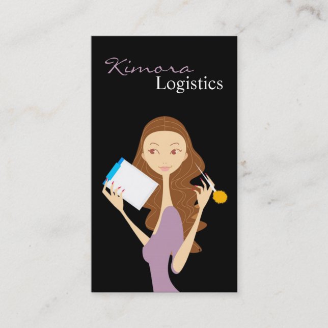 Enquête Logistique Mode Vecteur Carte de visite fi (Devant)