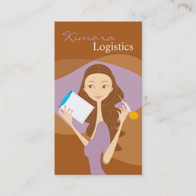 Enquête Logistique Mode Vecteur Carte de visite fi (Devant)