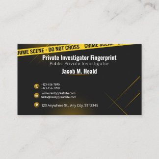 enquêteur privé cartes de visite, inspecteur