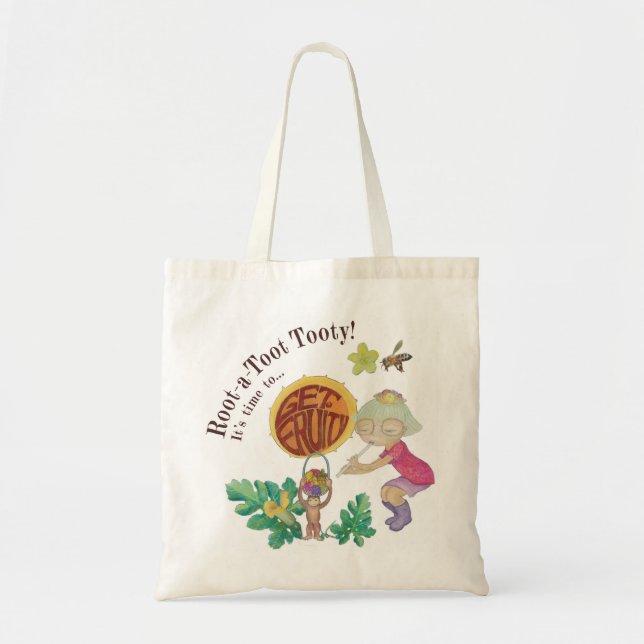 Enracinez un appel Tooty ! sac fourre-tout naturel (Devant)