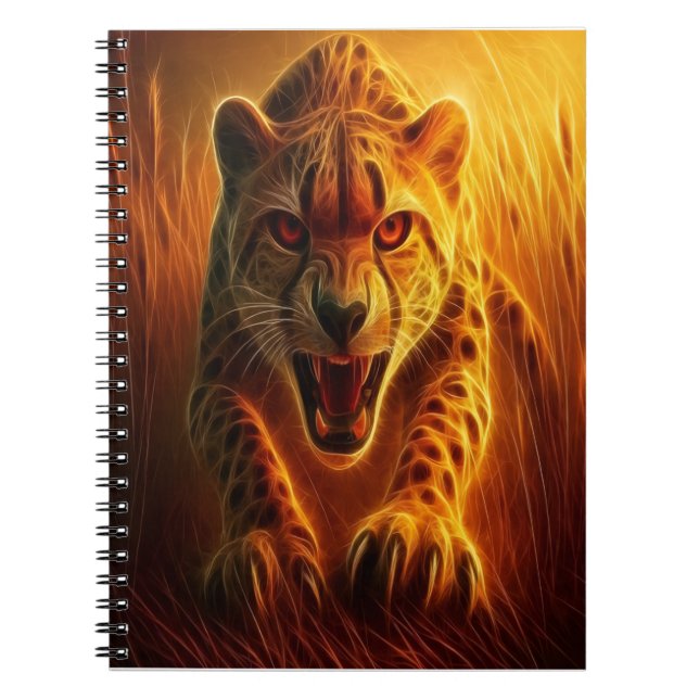 Enraged Cheetah Notebook (Front)