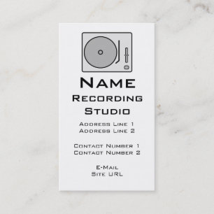 Enregistrement du Carte de visite Studio