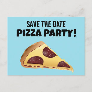 ENREGISTRER DATE PIZA PARTY INVITATIONS PERSONNALI