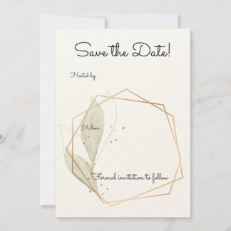 Enregistrer De Base La Date De Mariage Invitation
