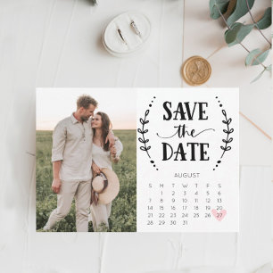 Enregistrer La Carte Calendrier Date Pays Rustique
