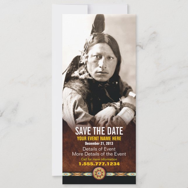 Enregistrer La Carte Date 4x9.5 (Devant)