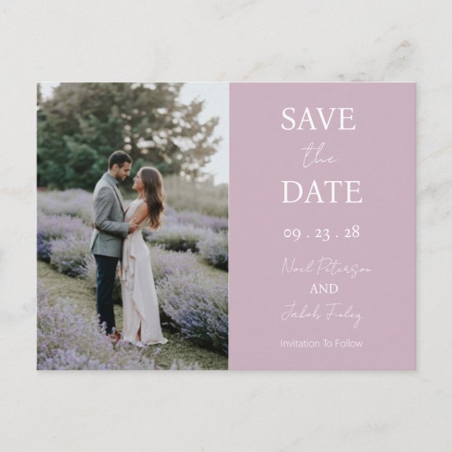 Enregistrer La Carte Date Invitation Ellie (Devant)