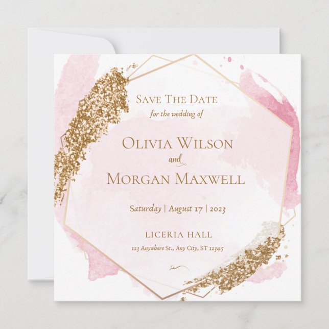 Enregistrer La Carte Date Pour Les Invitations De  (Devant)