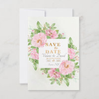 Enregistrer La Carte Faire-part Date Camellia